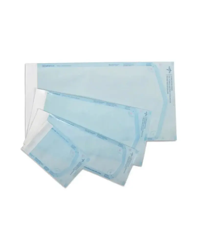 Medline Self-Sealing Steam Sterilization Pouch, 3.5" x 22" (8.89 cm x 55.88 cm) | MPP100565GS